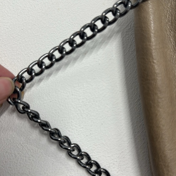 Banana Republic Thick Leather Clutch Bag Embellished with Metal Studs - Picture 16 of 17